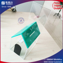 Clear Perspex House Acrylic Donation Money Box